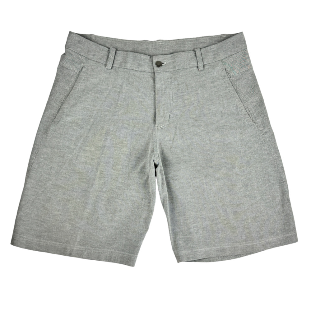 Lululemon Athletica Men's Shorts Size 36 Gray Belted Pockets Casual Golf Classic